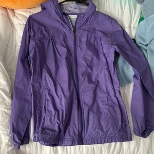Columbia Purple light Rain jacket